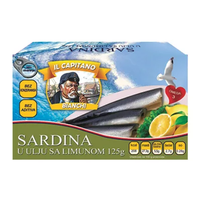Sardina Il Capitano Retro U Ulju 100 g