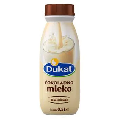Dukat Mleko Cokoladno Bela Cok.Pet 500 ml
