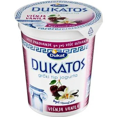 Jogurt Višnja Vanila Dukatos 400 g