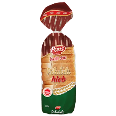 Hleb Polubeli Rezani Mlinpek 500 g