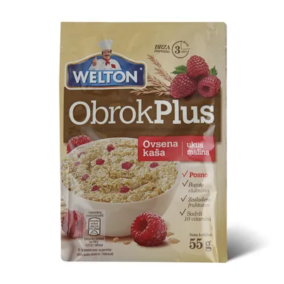 Ovsena Kaša Malina Welton 55 g