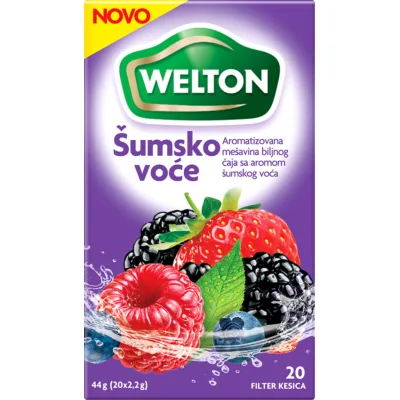 Caj Sumsko Voce Zeleni Sa Malinom Welton 74 g