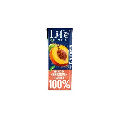 Sok Breskva Life 100% Stnp Nec 200 ml