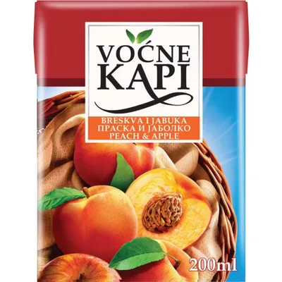 Nectar Sok Voćne Kapi Breskva Jabuka 2 L