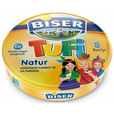 Biser Sir Topljeni Mlekoprodukt Tufi 38%mm 140 g