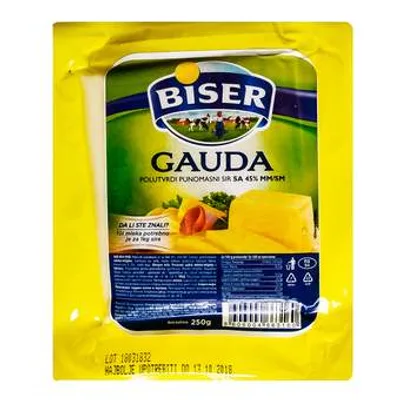 Biser Sir Gauda 45%mm Mlekoprodukt 250 g