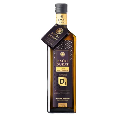 Dukat Ulje Suncokreta Sa Prirodnim Vit.D3 Backi 750 ml