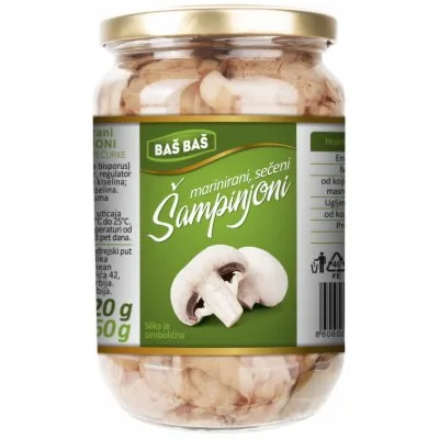 Šampinjoni Rezani Baš Baš 720 g