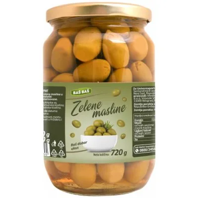 Masline Zelene Sk Baš Baš 720 g