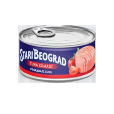 Tuna Stari Beograd Komadi U Paradajz Sosu 160 g