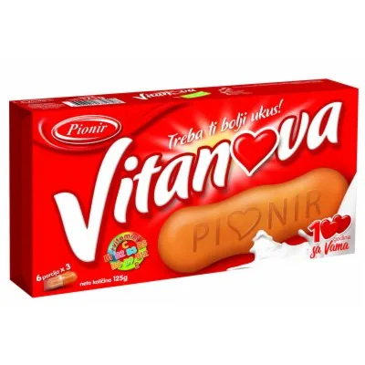 Keks Vitanova Pionir 125 g