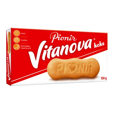 Keks Vitanova Integralni Mleko Lesnik Pionir 160 g