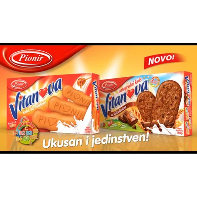 Keks Vitanova Cokolada Pionir 42 g