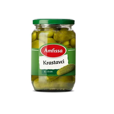 Krastavci Pasterizovani 6-9 Amfissa 680 g