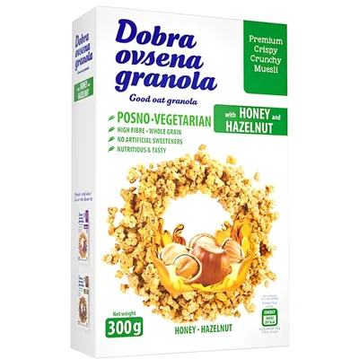 Dobra Ovsena Granola Med-Lesnik 300 g