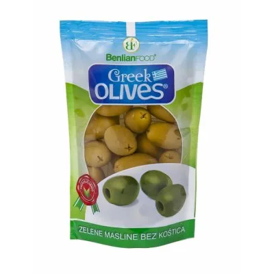 Masline Zelene.Bez Kostice Dojpak 160 g