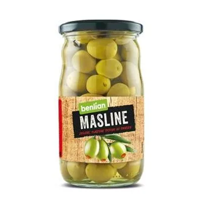 Masline Zelene Sa Paprikom Tegla 700 g