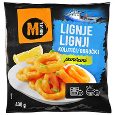 Lignje Panirani Kolutici 500 g