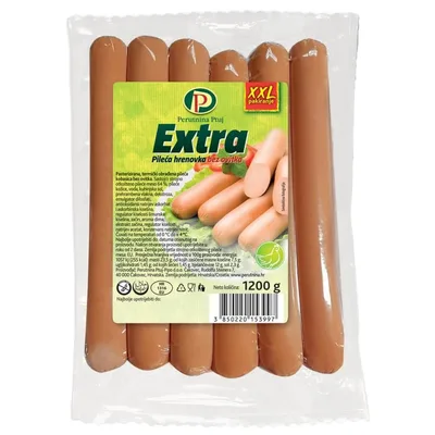 Perutnina Ptuj Hrenovka Pileća Extra Pp 100 g