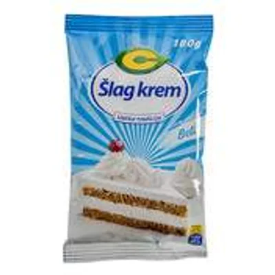 Šlag Krem Beli Sa Ukusom Slatke Pavlake Centroproizvod 180 g