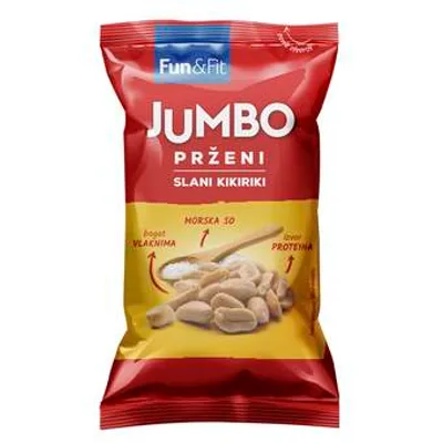 Kikiriki Jumbo Prženi Slani Florida Bel 80 g