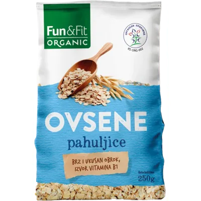 Pahuljice Ovsene Organik Fun&fit 250 g