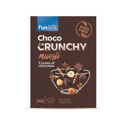 Musli Sa Slanom Karamelom I Čokoladom Hrskavi Fun&fit 250 g
