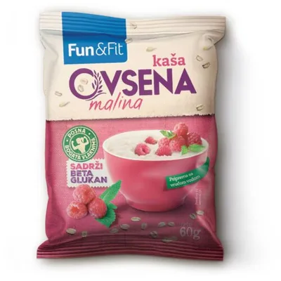 Kaša Ovsena Malina Fun&fit 60 g