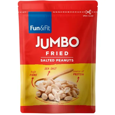 Kikiriki Jumbo Prženi Slan 180 g