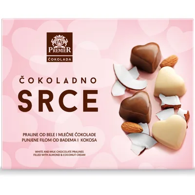 Praline Cokoladno Srce Premier 135 g