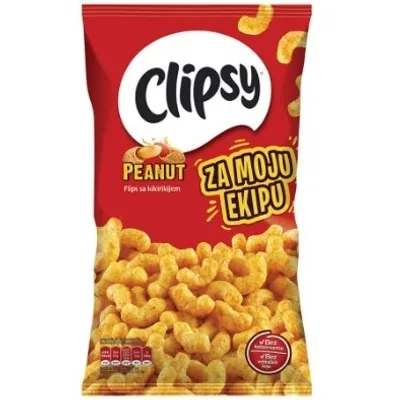 Flips Peanut Clipsy 140 g