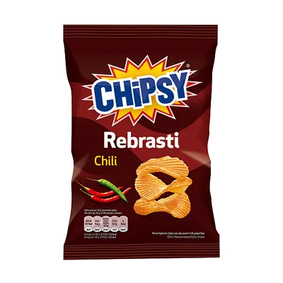Čips Chipsy Rebrasti Chili Marbo 140 g