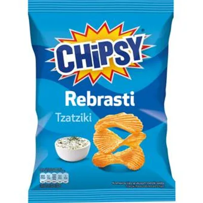 Čips Chipsy Rebrasti Tzatziki 95 g