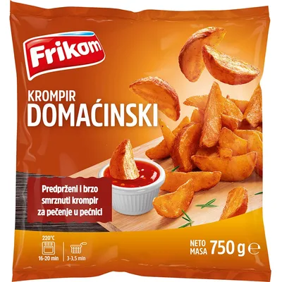 Frikom Smrznuti Krompir Kriška Začinjen 25 kg
