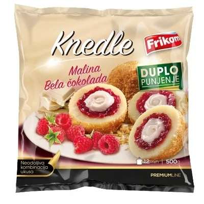 Frikom Knedle Malina Bela Cokolada 500 g