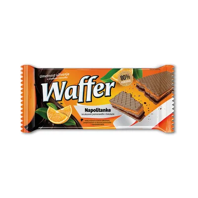 Moravka Napolitanka Waffer Cokoladom I Narandzom 170 g