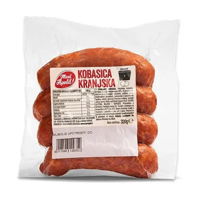 Kranjska Kobasica Сардельки Свиные Nedeljkovic 500 Гр 500 g