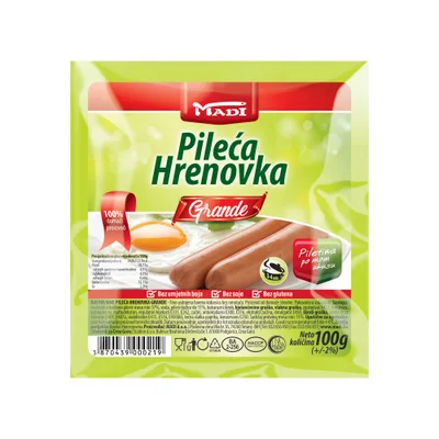 Hrenovka Pileca Alloro Vp 1 kg