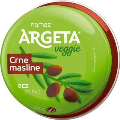 Argeta Pasteta Veggie Crna Maslina 95 g
