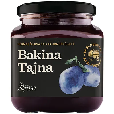 Džem Šljiva Sa Dodatkom Rakije Bakina Tajna 240 g