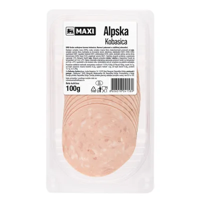 Alpska Kobasica U Zast.Atm.Maxi 100 g