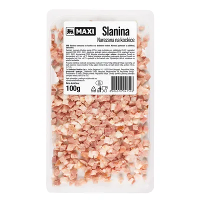 Slanina Na Kockice/Zast.Atm.Maxi 100 g