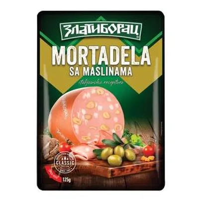 Zlatiborac Mortadella Sa Maslinama Classic, Slajs 125 g