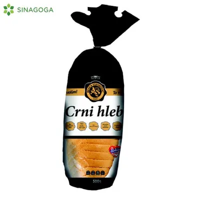 Hleb As Crni Rezani 500 g