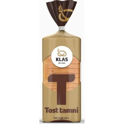 Hleb Klas Tost Crni 500 g