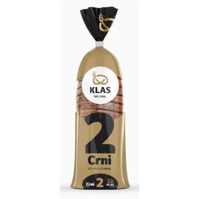 Hleb Klas Crni Rezani 500 g