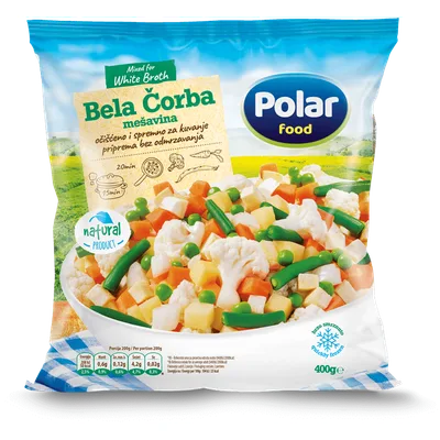 Povrće Zamrznuto Za Čorbu Mešavina Polar 400 g