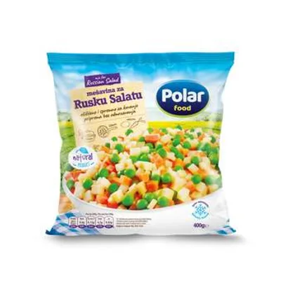 Povrće Zamrznuto Mešavina Za Rusku Salatu Polar 400 g