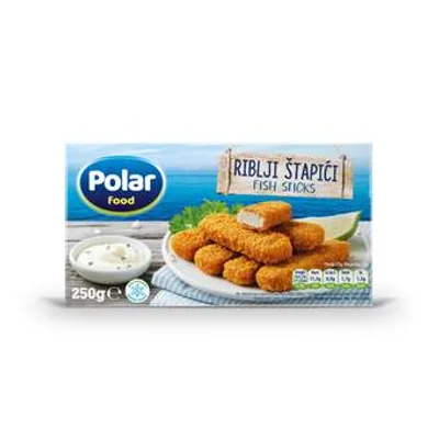 Polar Food Smrznuti Panirani Riblji Štapići 250 g
