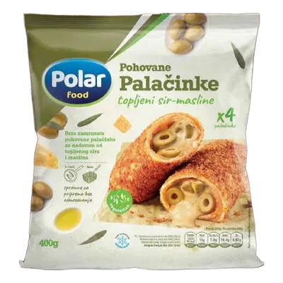Polar Food Palačinke Pohovane Sa Topljenim Sirom I Maslinama 400 g